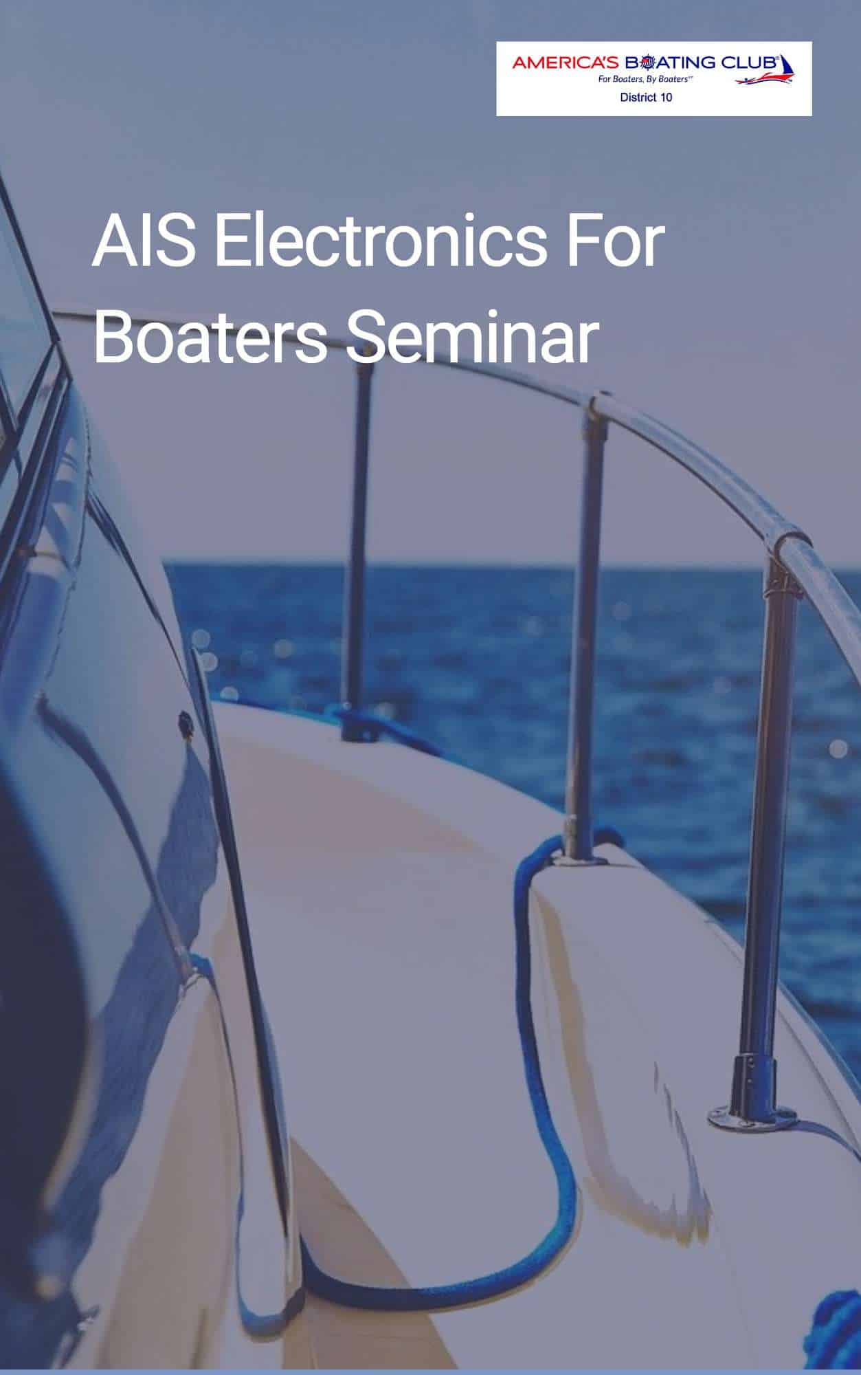 ais electronics for boaters seminar