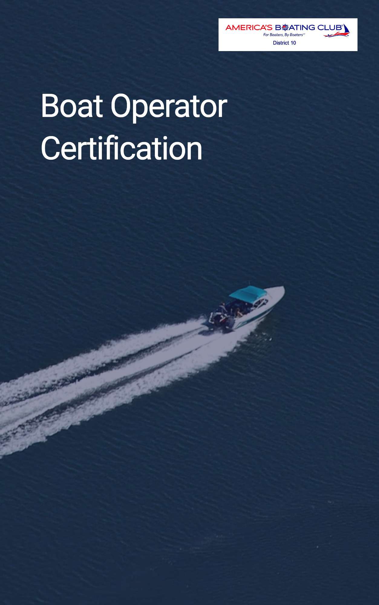 Boat Operator Certification