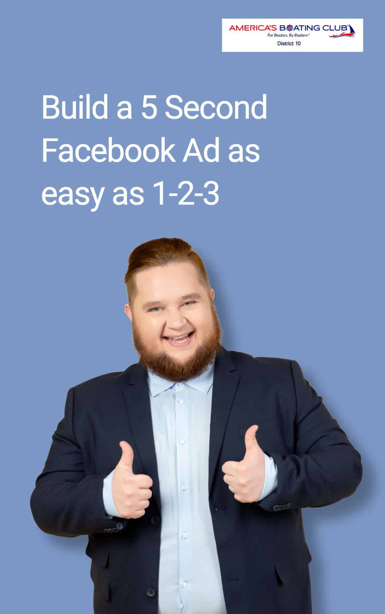 Build a 5 Second Facebook Ad as easy as 1-2-3